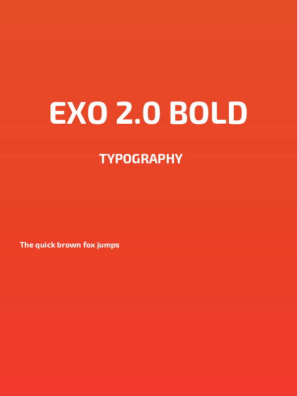 Exo 2.0 Bold Poster