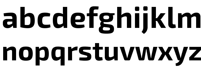 Exo 2.0 Bold Font LOWERCASE