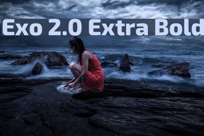 Exo 2.0 Extra Bold Font examples