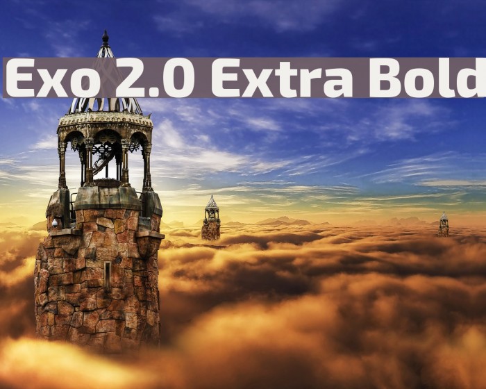 Exo 2.0 Extra Bold Font examples