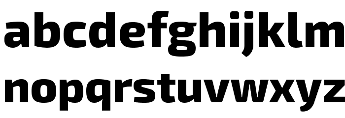 Exo 2.0 Extra Bold Font LOWERCASE