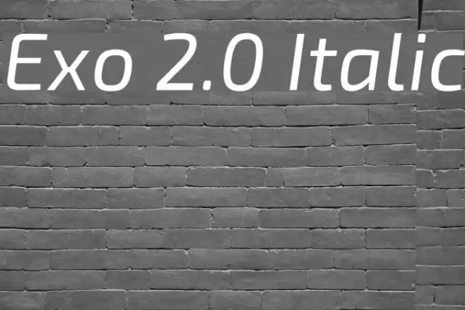 Exo 2.0 Italic Example 1