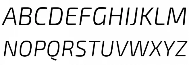 Exo 2.0 Light Italic Fonte MAIÚSCULAS