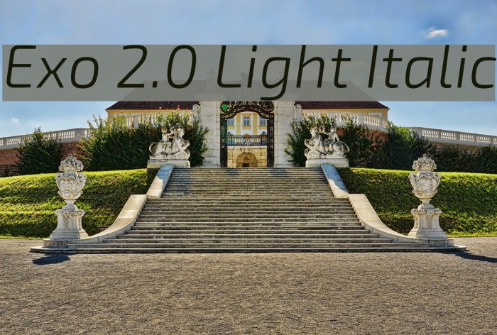 Exo 2.0 Light Italic Font examples