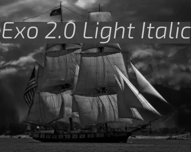 Exo 2.0 Light Italic Example 3
