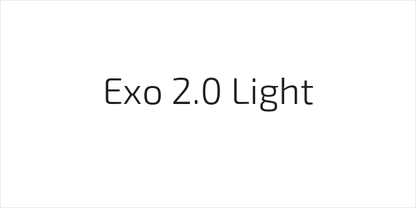 Exo 2.0 Light Logo