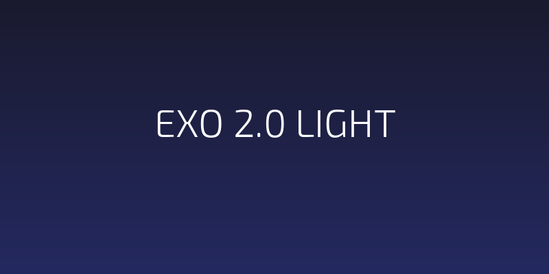 Exo 2.0 Light Social Header