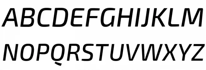 Exo 2.0 Medium Italic Fonte MAIÚSCULAS