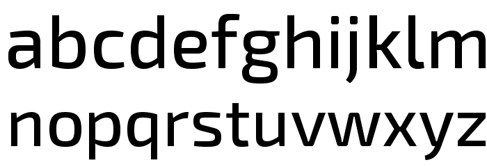 Exo 2.0 Medium Font LOWERCASE