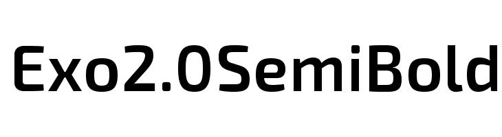 Exo 2.0 Semi Bold  नि: शुल्क फ़ॉन्ट्स डाउनलोड
