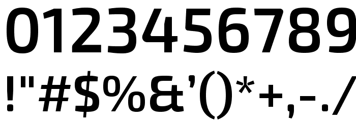 Exo 2.0 Semi Bold Font OTHER CHARS