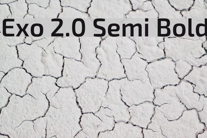 Exo 2.0 Semi Bold Font examples