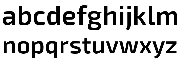 Exo 2.0 Semi Bold Font LOWERCASE