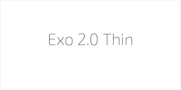 Exo 2.0 Thin Logo