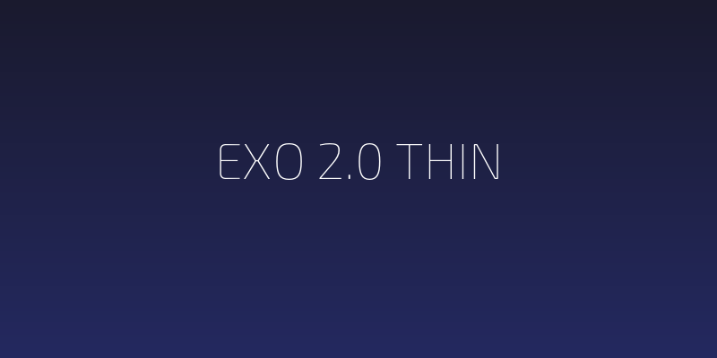 Exo 2.0 Thin Social Header