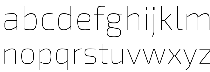 Exo 2.0 Thin Font LOWERCASE