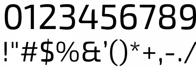 Exo 2.0 Font OTHER CHARS