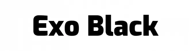 Exo Black  Fuentes Gratis Descargar