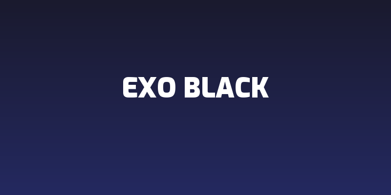 Exo Black Social Header