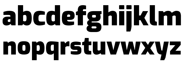 Exo Black Font LOWERCASE