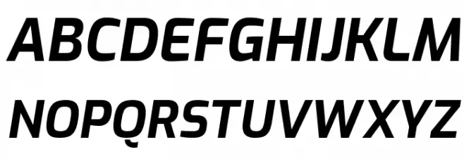Exo Bold Italic Fonte MAIÚSCULAS