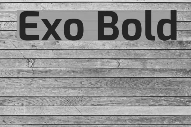Exo Bold Font examples