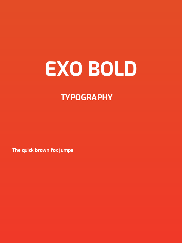 Exo Bold Poster