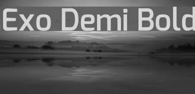 Exo Demi Bold Font examples