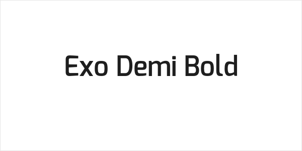 Exo Demi Bold Logo