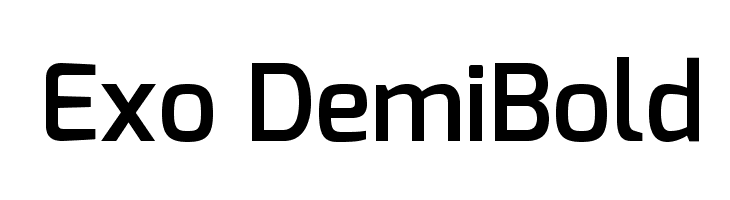 Exo DemiBold Font
