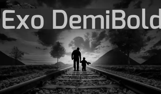 Exo DemiBold Font examples
