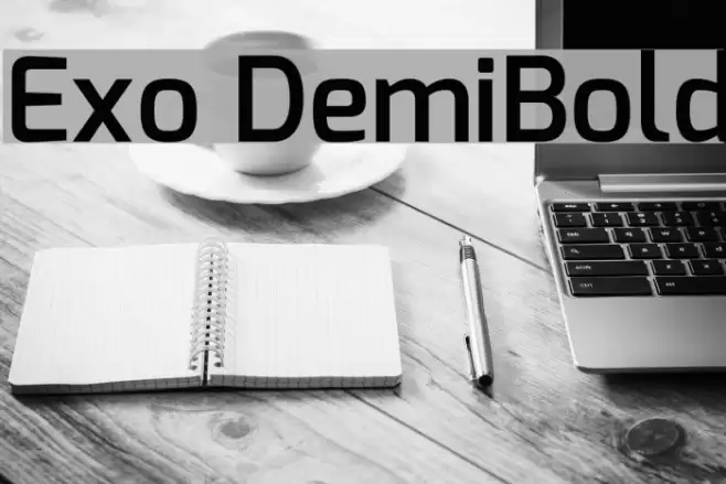 Exo DemiBold Font examples