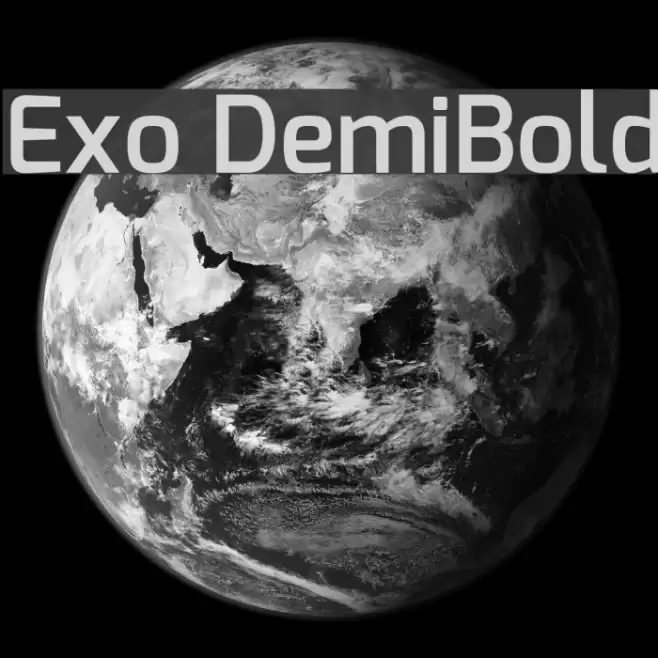 Exo DemiBold Font examples