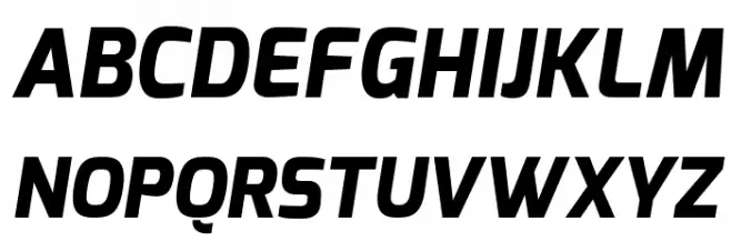 Exo Extra Bold Italic Polices MAJUSCULES