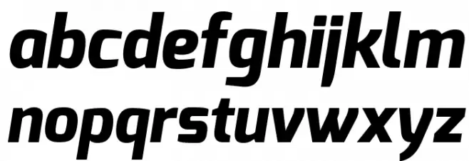 Exo Extra Bold Italic Fonte MINÚSCULAS