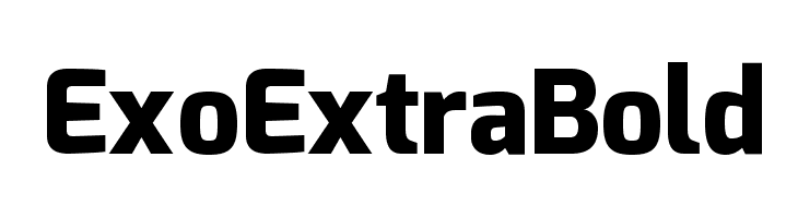 Exo Extra Bold  免费字体下载