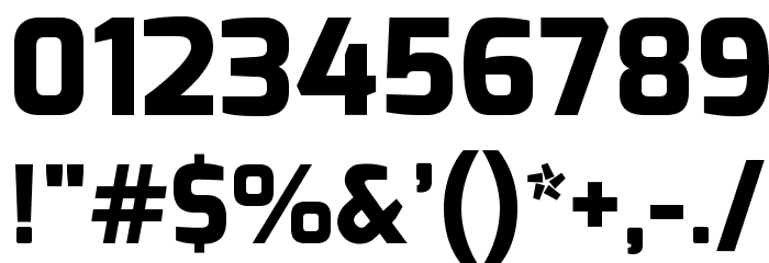 Exo Extra Bold Font OTHER CHARS