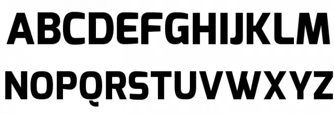 Exo Extra Bold Schriftart Groß