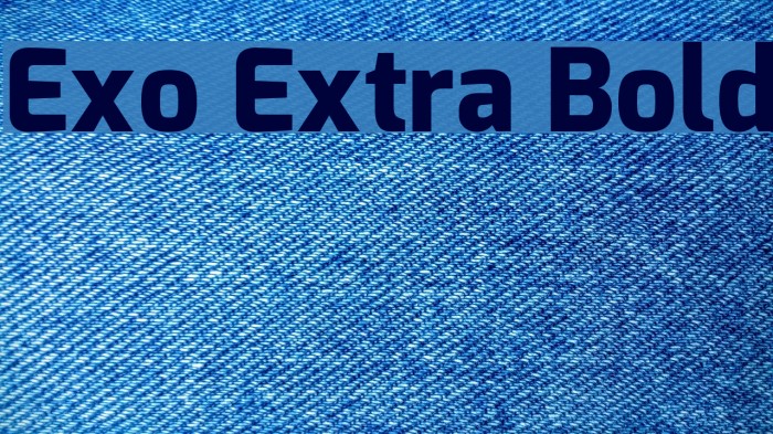Exo Extra Bold Font examples