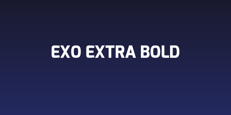 Exo Extra Bold Social Header
