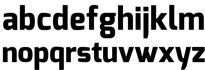 Exo Extra Bold Font LOWERCASE