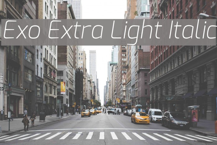 Exo Extra Light Italic Font examples