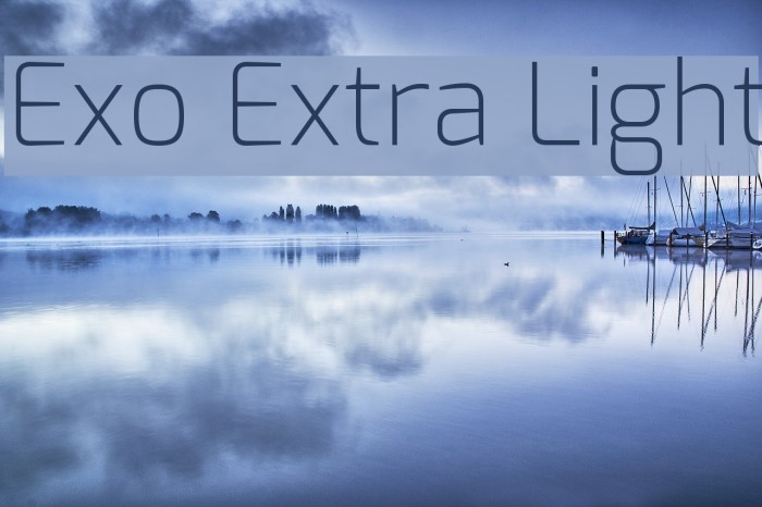 Exo Extra Light Font examples