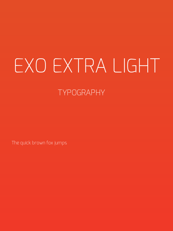 Exo Extra Light Poster