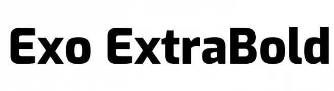 Exo ExtraBold  تنزيل الخطوط
