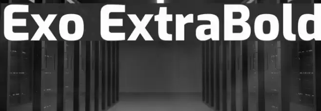 Exo ExtraBold Font examples