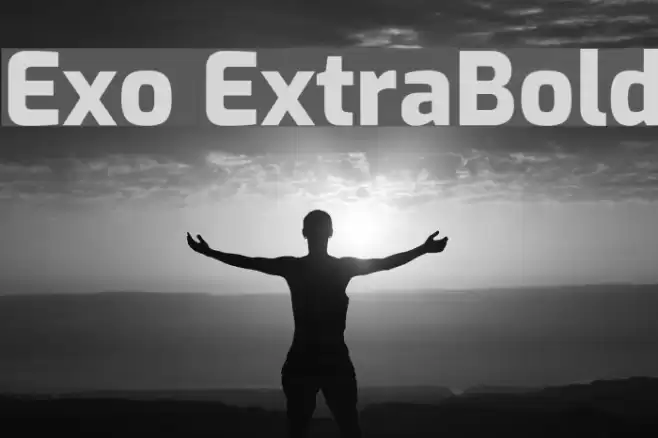 Exo ExtraBold Font examples