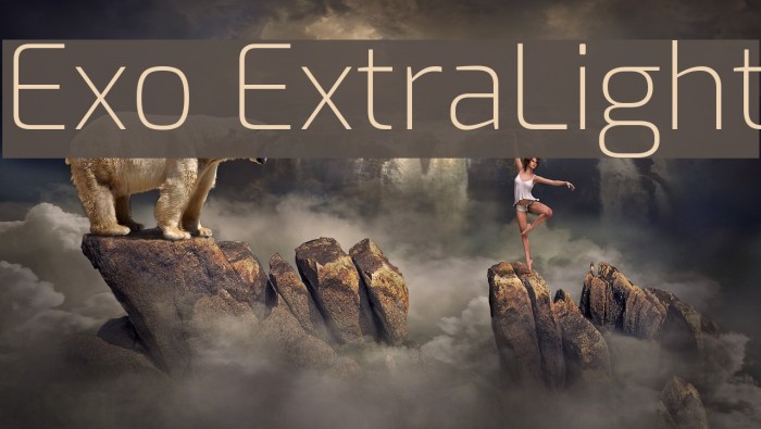 Exo ExtraLight Font examples