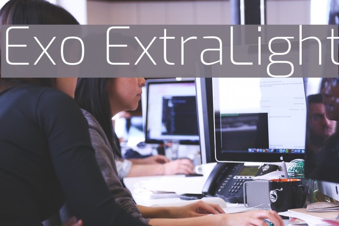 Exo ExtraLight Font examples