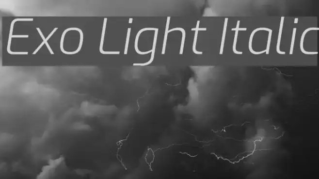 Exo Light Italic Example 2